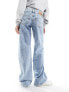 Levi's Superlow waist loose fit jeans in light blue wash