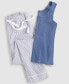 Фото #6 товара Пижама женская State of Day Рубашка для сна из модала с завязками XS-3X, созданная для Macy's