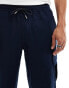 Фото #5 товара Jack & Jones wide fit linen mix cargo trouser in navy