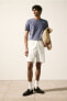 Фото #4 товара Regular Fit Linen-blend Shorts