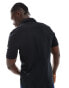 French Connection short sleeve pique shirt in navy