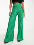 Фото #1 товара I Saw It First Petite plisse trouser in green