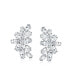 Elegant Classic Bridal Marquise Cut Clusters AAA Cubic Zirconia CZ Leaf Clip On Earrings For Women Wedding Prom Formal Party