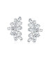 ფოტო #2 პროდუქტის Elegant Classic Bridal Marquise Cut Clusters AAA Cubic Zirconia CZ Leaf Clip On Earrings For Women Wedding Prom Formal Party