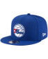 Фото #1 товара Men's Royal Philadelphia 76ers Official Team Color 9FIFTY Snapback Hat