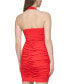 Фото #2 товара Women's Ruched Bodycon Halter Dress