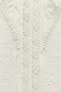 Plumetis blouse with lace trim