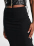 ASOS DESIGN high waist midi pencil skirt in black