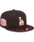 Фото #3 товара Men's Brown, Maroon Los Angeles Dodgers Chocolate Strawberry 59FIFTY Fitted Hat