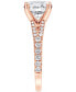 ფოტო #4 პროდუქტის Certified Lab Grown Diamond Split Shank Engagement Ring (3-3/8 ct. t.w.) in 14k Gold