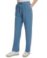 Фото #3 товара Брюки женские Calvin Klein Jeans из крепа с завышенной талией и прямыми штанинами