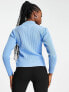 Фото #4 товара In The Style exclusive knitted cut out detail jumper in blue