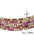 Multi-Color Cubic Zirconia Stretch 6pcs Bracelet Set