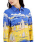 Фото #3 товара Рубашка длинный рукав женская Nautica Jeans Sail Day Cotton - одежда.