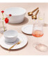 Fluted 12 Pc. Dinnerware Set, Service for 4, Created for Macy's