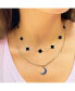 ფოტო #2 პროდუქტის Small Onyx Clover Necklace 14K Gold