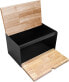 Фото #7 товара klausberg wooden and steel bread box (KB-7386)