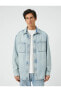Фото #14 товара Утолщенная джинсовая куртка Koton Classic Yoke Buttoned