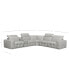 CLOSEOUT! Haigan 6-Pc. Leather "L" Shape Sectional Sofa with 3 Power Recliners, Created for Macy's