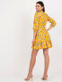 Sukienka-LK-SK-507601.32P-ciemny żółty