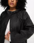 Фото #4 товара Vero Moda Curve rubberised hooded raincoat in black