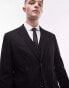 Фото #3 товара Topman skinny textured suit jacket in black