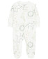 Фото #4 товара Baby Animal Print Zip-Up Cotton Sleep & Play Pajamas Preemie (Up to 6lbs)