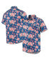 Фото #1 товара Men's Royal Chicago Cubs Floral Linen Button-Up Shirt