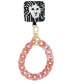 Фото #1 товара Women's Pink Plastic Acetate Chain Link Wrist Strap designed for Smart Phones