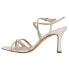 Nina Anna Rhinestone Wedding Strappy Womens Off White Dress Sandals ANNA-LS-IVO