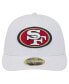 Фото #4 товара Men's White San Francisco 49ers Omaha Low Profile 59FIFTY Fitted Hat