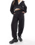 Armani EA7 logo nylon loose cargo joggers in black CO-ORD