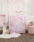 Фото #2 товара Infant Girl's Sweet Llama and Butterflies Super Soft Fitted Crib Sheet
