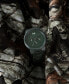 ფოტო #11 პროდუქტის Men's Chrono Ceramic Matte Olive Green Ceramic Bracelet Watch 45mm