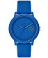 ფოტო #1 პროდუქტის Unisex L.12.12. Blue Silicone Strap Watch 42mm