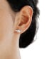 ფოტო #2 პროდუქტის Grogua Diamond Accent and Mother of Pearl Earrings (1/20 ct. t.w.) in Sterling Silver