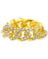 Фото #1 товара 14k Gold-Plated Pavé Curb Chain Flexible Ring