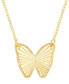 Butterfly 18" Pendant Necklace in 10k Gold