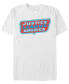 Фото #1 товара DC Men's Justice League of America Text Logo Short Sleeve T-Shirt