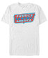 ფოტო #1 პროდუქტის DC Men's Justice League of America Text Logo Short Sleeve T-Shirt