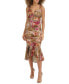 ფოტო #1 პროდუქტის Women's Sleeveless Printed-Mesh Midi Dress