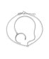 ფოტო #2 პროდუქტის Trendy Delicate Hand Chain Dancer Slave Bracelet For Women And Ring Sterling Silver Adjustable