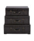Фото #1 товара Faux Leather and Wood Traditional Chest