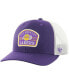 Фото #1 товара Men's Purple Los Angeles Lakers Semi Patch Trucker Adjustable Hat