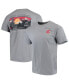 Фото #1 товара Men's Gray Washington State Cougars Team Comfort Colors Campus Scenery T-shirt