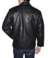 ფოტო #3 პროდუქტის Retro Leather Men's Full Zip Jacket