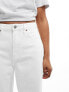 Abercrombie & Fitch wide fit high waist jeans in white