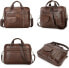 Фото #24 товара SPAHER Laptop Bag 14/15.6 Inch Briefcase Men's Business Bag Work Bag Men's Genuine Leather Bag Men's Shoulder Bag Messenger Bag Men Gift for Men