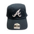 Фото #1 товара Genuine Merchandise Men's ATL Braves Stitch Logo Adjustable Baseball Cap (Navy)