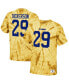 Фото #2 товара Men's Eric Dickerson Gold Los Angeles Rams Tie-Dye Retired Player Name and Number T-shirt